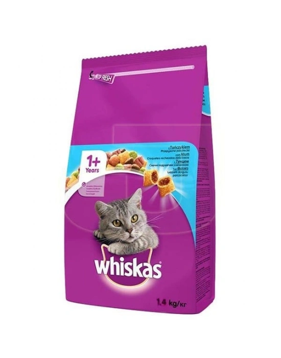 Whiskas Ton Balıklı ve Sebzeli Yetişkin Kedi Maması 1.4 Kg
