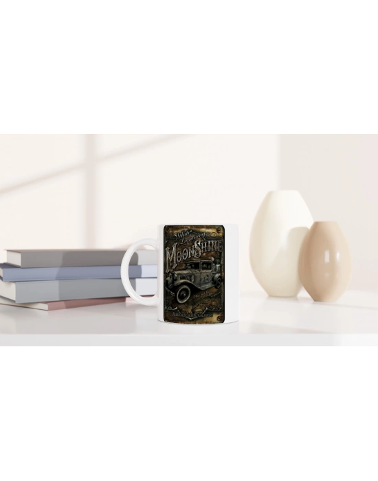 White Lightning Moonshine Temalı Vintage Kupa