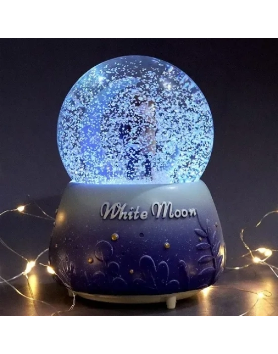 White Moon Kar Küresi Orta Boy