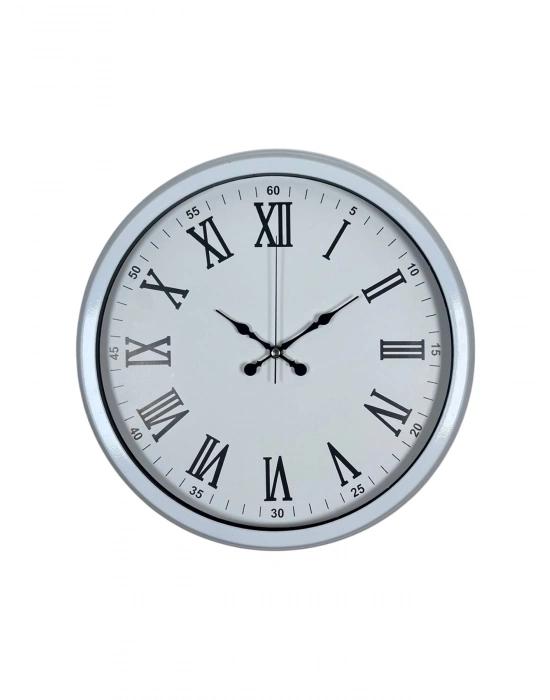 ® White Prime Roma Rakamlı 40 Cm Metal Duvar Saati