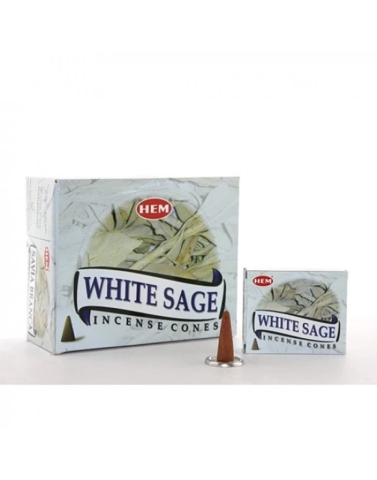 White Sage Aromalı Konik Tütsü