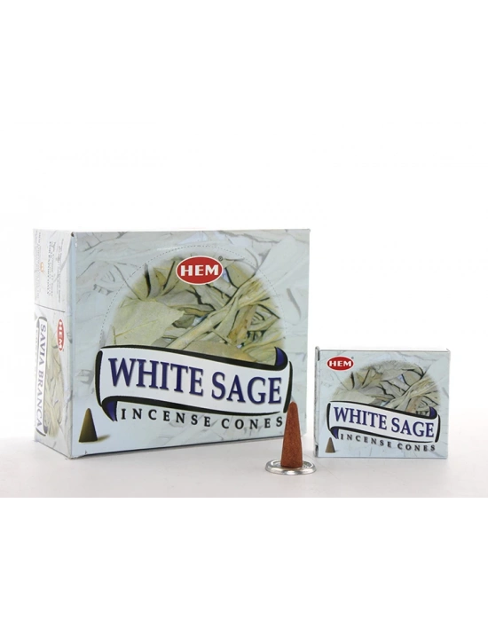 White Sage Aromalı Konik Tütsü