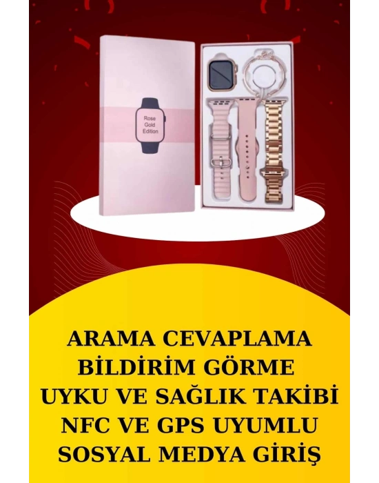 Wireless Şarjlı Akıllı Saat ve Dijital Göstergeli Kablosuz Bluetooth Kulaklık Nabız Ölçer