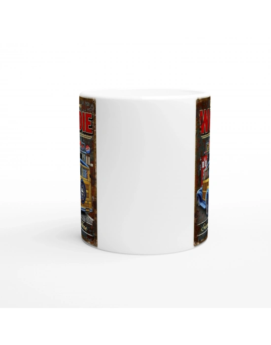 Woodie Garaj Servis Temalı Retro Kupa