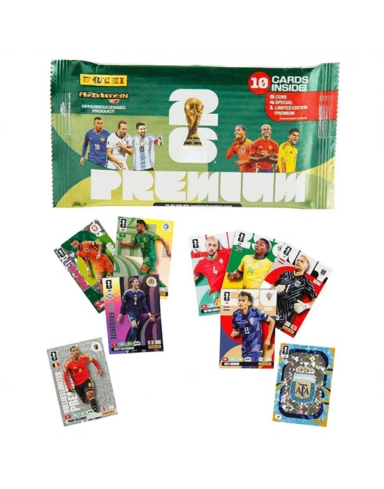 World Cup 2026 Adrenalyn XL Premium Trading Card 10’lu Paket