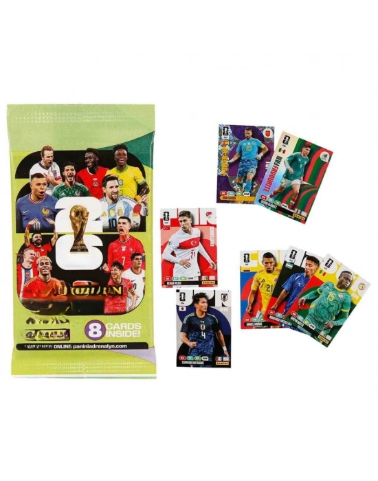 World Cup 2026 Adrenalyn XL Trading Card 8’li Paket