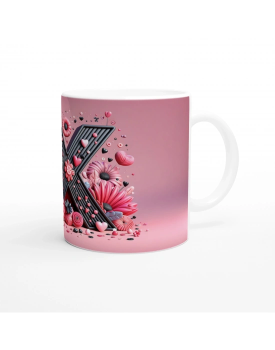 X Harfi Dinamik Tasarımlı Kupa Bardak