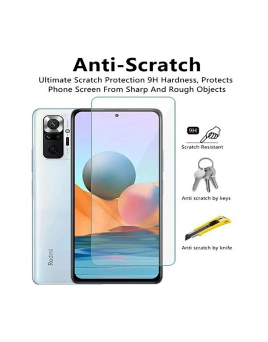 Xiaomi Redmi Note 10 Uyumlu Premium Ekran Koruyucu 9h Sert Temperli Kırılmaz Cam Koruma Şeffaf