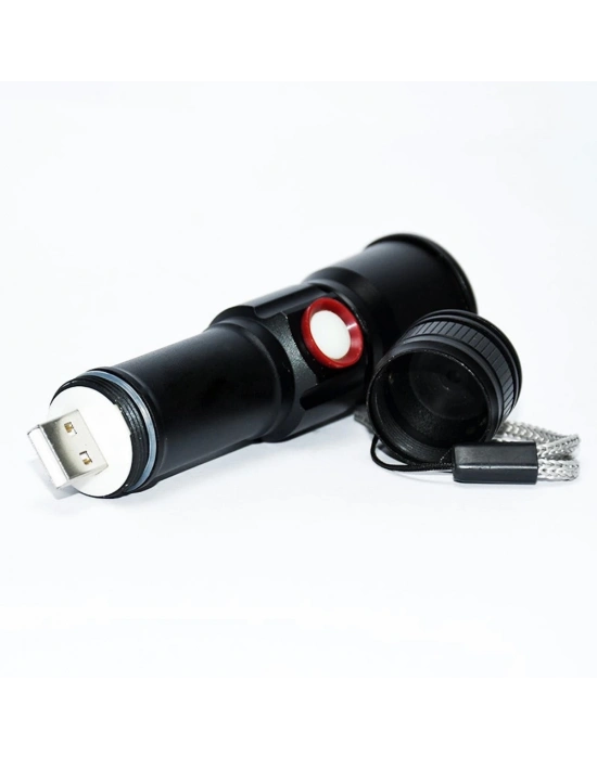 Xml-2 Led 1.000 Lümen  Usb Şarjlı El Feneri  Wt-611