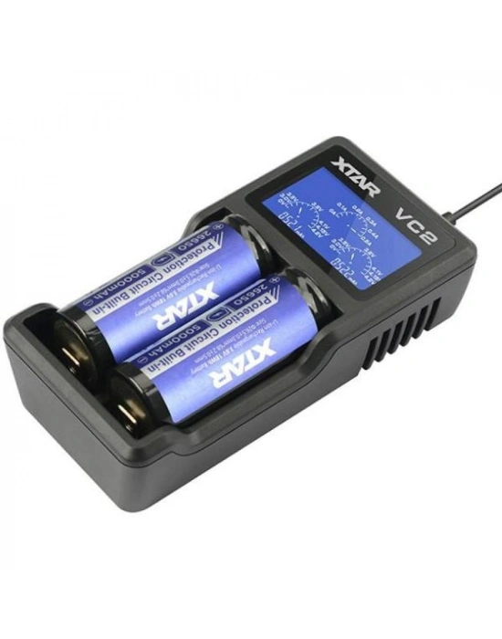 Xtar Vc2 İkili Li-ion Pil Şarj Cihazı