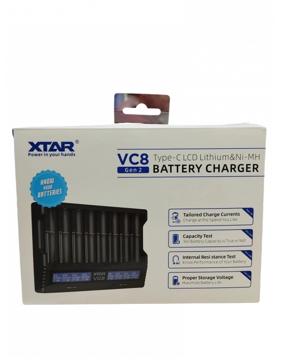 Xtar Vc8 Sekizli Li-ion / Nı-cd / Nı-mh Pil Şarj Cihazı
