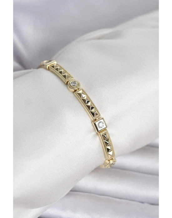 Xuping Punta Model Gold Renk Kadın Bileklik