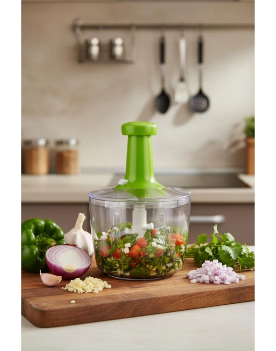 XXL Basmali El Rondosu Sebze Meyve Doğrayıcı 2,5 Lt 2 Parça