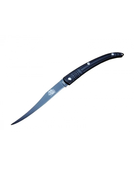 Y 122 Siyah Kılçık Outdoor Çakı 16cm - Manuel, İşlemeli Sap