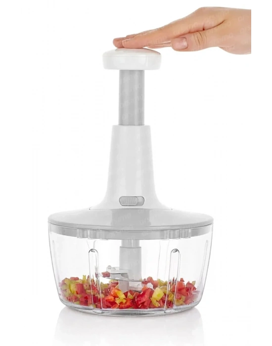 Yakut Üstten Basmalı El Rondo Blender Çelik Bıcaklı Beyaz