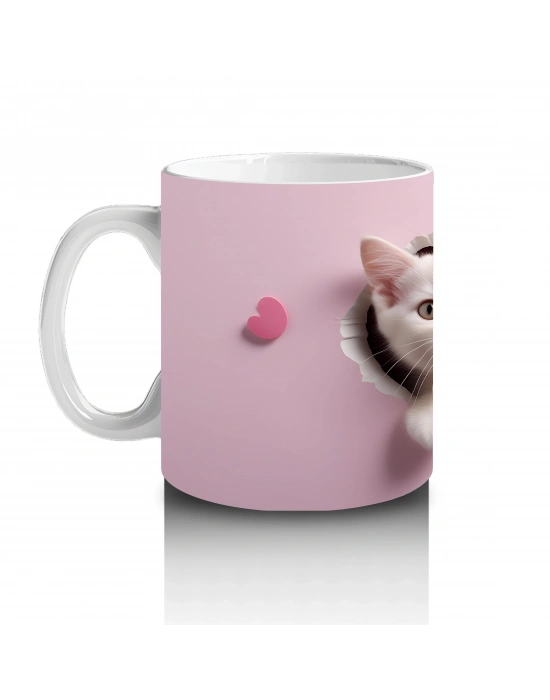 Yan Yana Sevimli Yavru Kediler – Baskılı Kahve Kupası