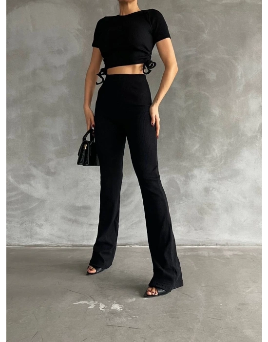 Yanları tüneli takım siyah s3161