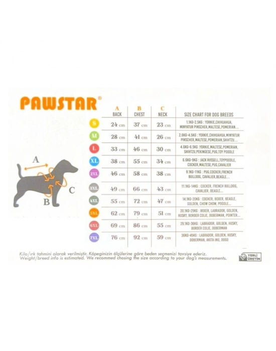 PawStar Yellow Polka-Dot XL 34 x 38 x 55 cm