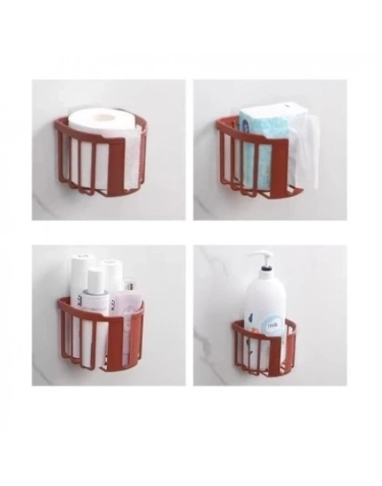 Yapışkanlı Çok Fonksiyonlu Banyo Organizeri BEYAZ