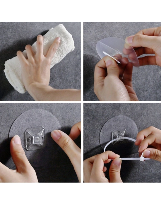 ®  Yapışkanlı Eşya Sabitleyici Aparat Deprem Güvenliği Çocuk Koruma Sabitleme Aparatı 1 Çift