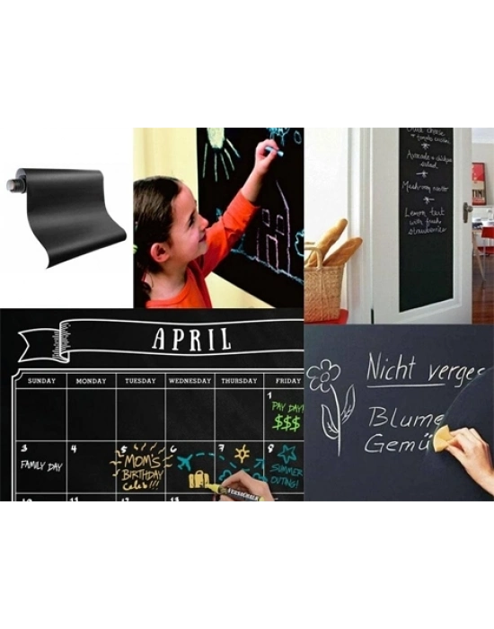 Yapışkanlı Kara Tahta-yazı Tahtası: Sticker Blackboard