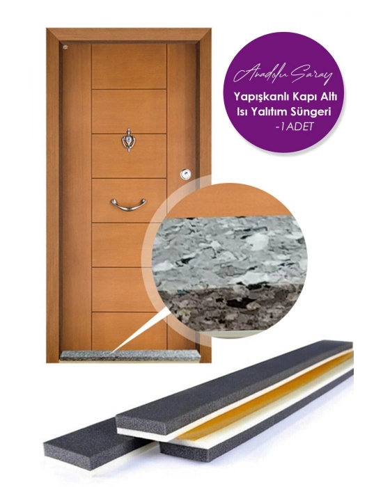 Yapışkanlı Köpük Kapı Altı Isı Yalıtım Eşik Süngeri