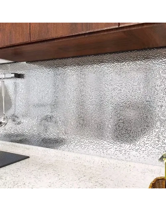 Yapışkanlı Mutfak Folyo Gümüş 40 cm x 10 m