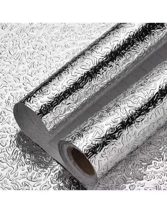 Yapışkanlı Mutfak Folyo Gümüş 40 cm x 10 m