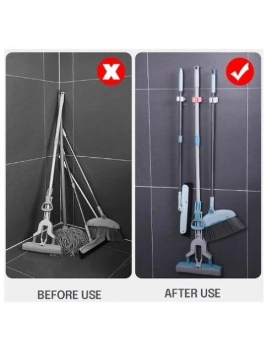 Yapışkanlı Pratik Mop Tutucu 4 Adet Beyaz