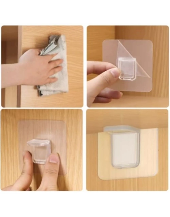 Yapışkanlı Raf Tutucu Seti 4 Adet