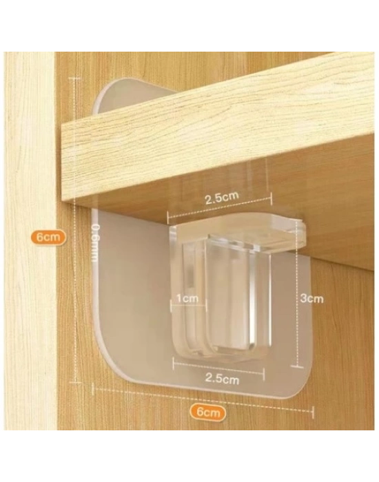 Yapışkanlı Raf Tutucu Seti 4 Adet