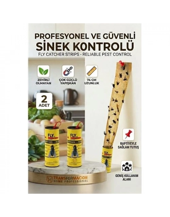 Yapışkanlı Sinek Şeridi Sinek Kapanı 2 ADET 716514