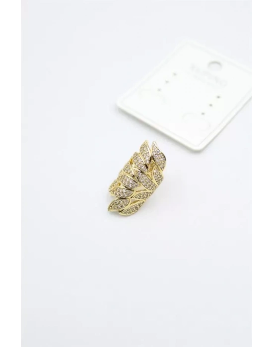 Yaprak Kıkırdak Küpe - Altın