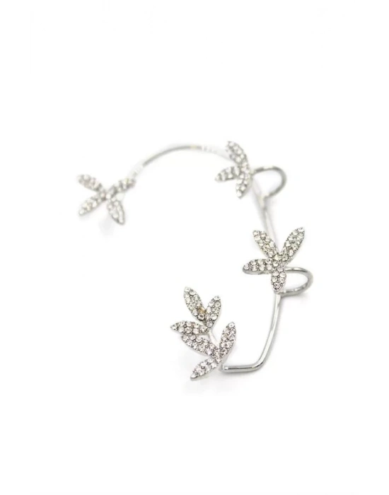 Yaprak Kıkırdak Küpe - Gümüş