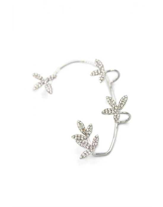 Yaprak Kıkırdak Küpe - Gümüş