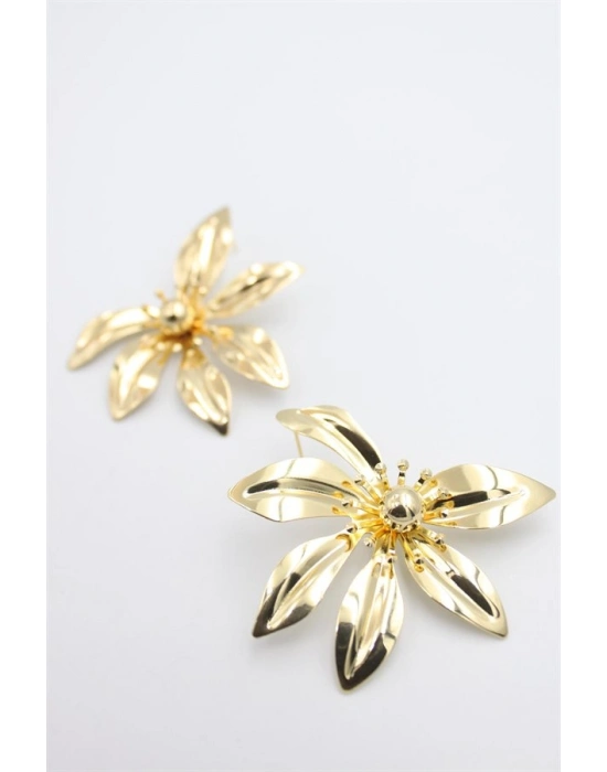 Yaprak Küpe - Altın