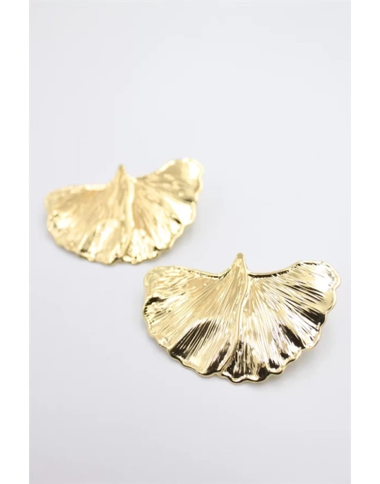 Yaprak Küpe - Altın