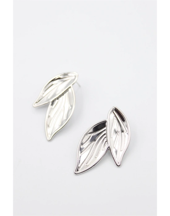 Yaprak Küpe - Gümüş