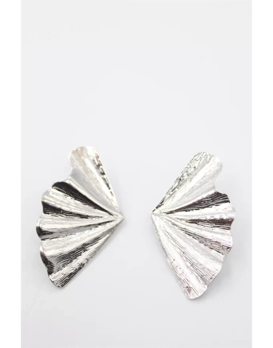 Yaprak Küpe - Gümüş