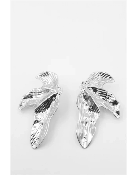 Yaprak Küpe - Gümüş