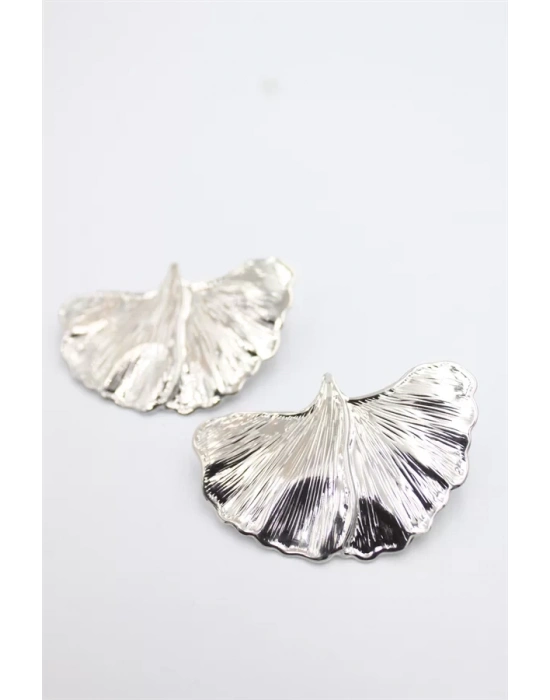 Yaprak Küpe - Gümüş