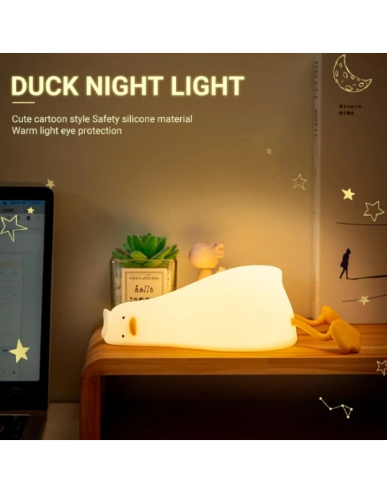 Yatan Ördek Tasarımlı Gece Lambası