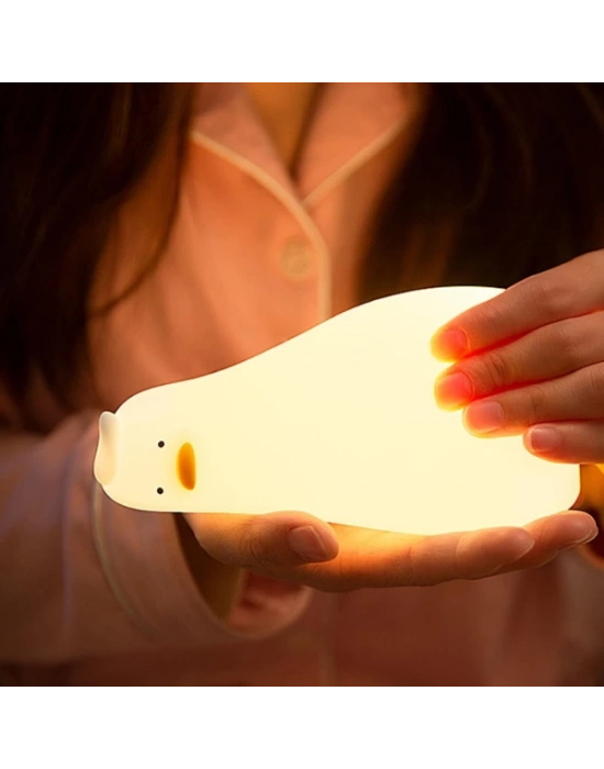 Yatan Ördek Tasarımlı Gece Lambası