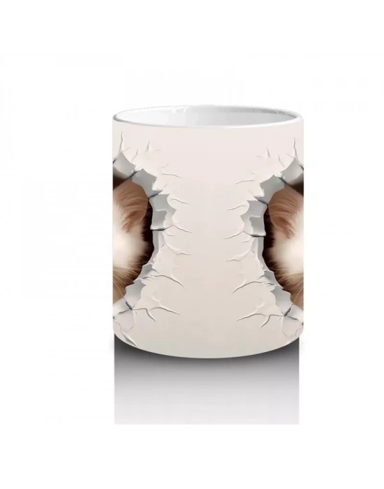 Yavru Kediler Kırık Duvar Arasında – Baskılı Kahve Kupası