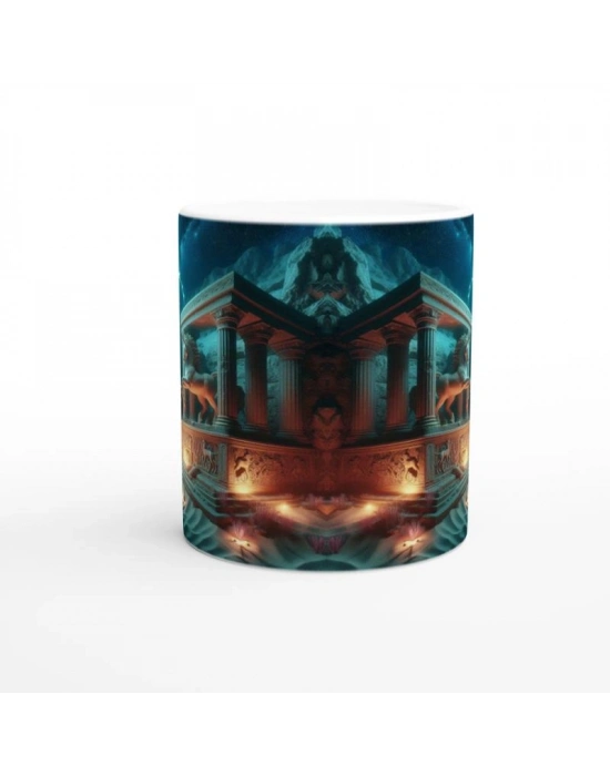 Yay Burcu Baskılı Kahve Kupası - Astral Denizaltı Dünyası Vs1