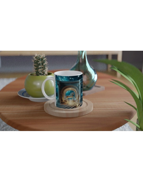 Yay Burcu Baskılı Kahve Kupası - Astral Denizaltı Dünyası Vs2