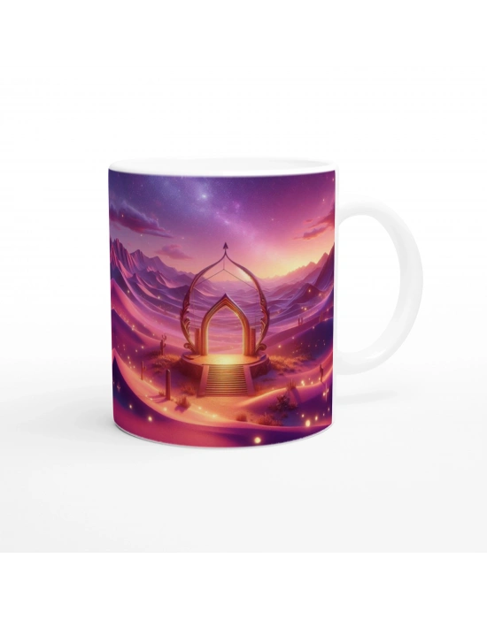 Yay Burcu Baskılı Kahve Kupası - Elementsel Doğa Krallığı Temalı Vs1