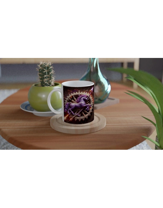 Yay Burcu Baskılı Kahve Kupası - Zamanın Çarkları Astroloji Mekanizması Vs3