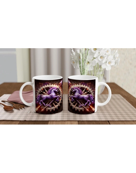 Yay Burcu Baskılı Kahve Kupası - Zamanın Çarkları Astroloji Mekanizması Vs3