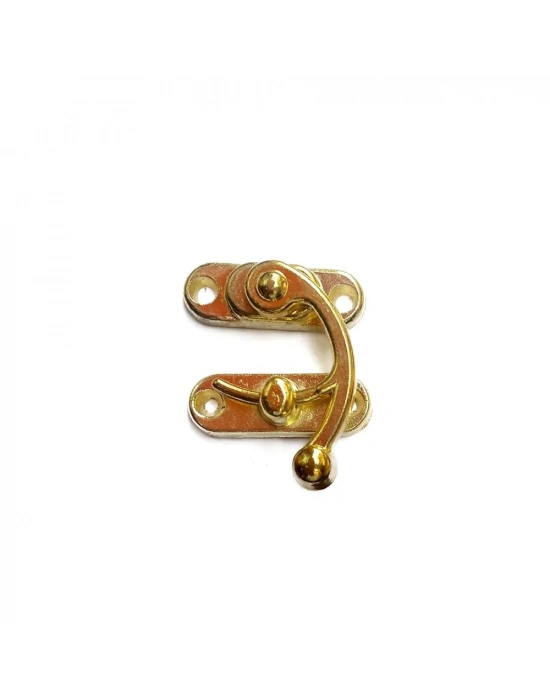 Yay Gözü, Ahşap Kutu Klipsi - Küçük 28x33 Mm, Sarı, 1 Adet